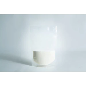 A clear resealable pouch, filled halfway with Agar Mix MYAG Antibacterial Malt Extract Yeast white powder, set against a plain white background.