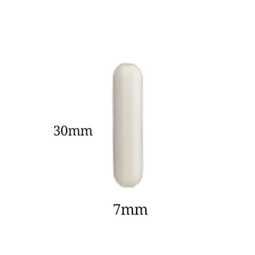 Magnetic Stirrer Bar 5 pc 7*30 mm PTFE Lab Spinner Cylinder White 3 Set of five white PTFE Magnetic Stirrer Bars (7×30 mm), cylinder-shaped with rounded ends, shown on a plain background.