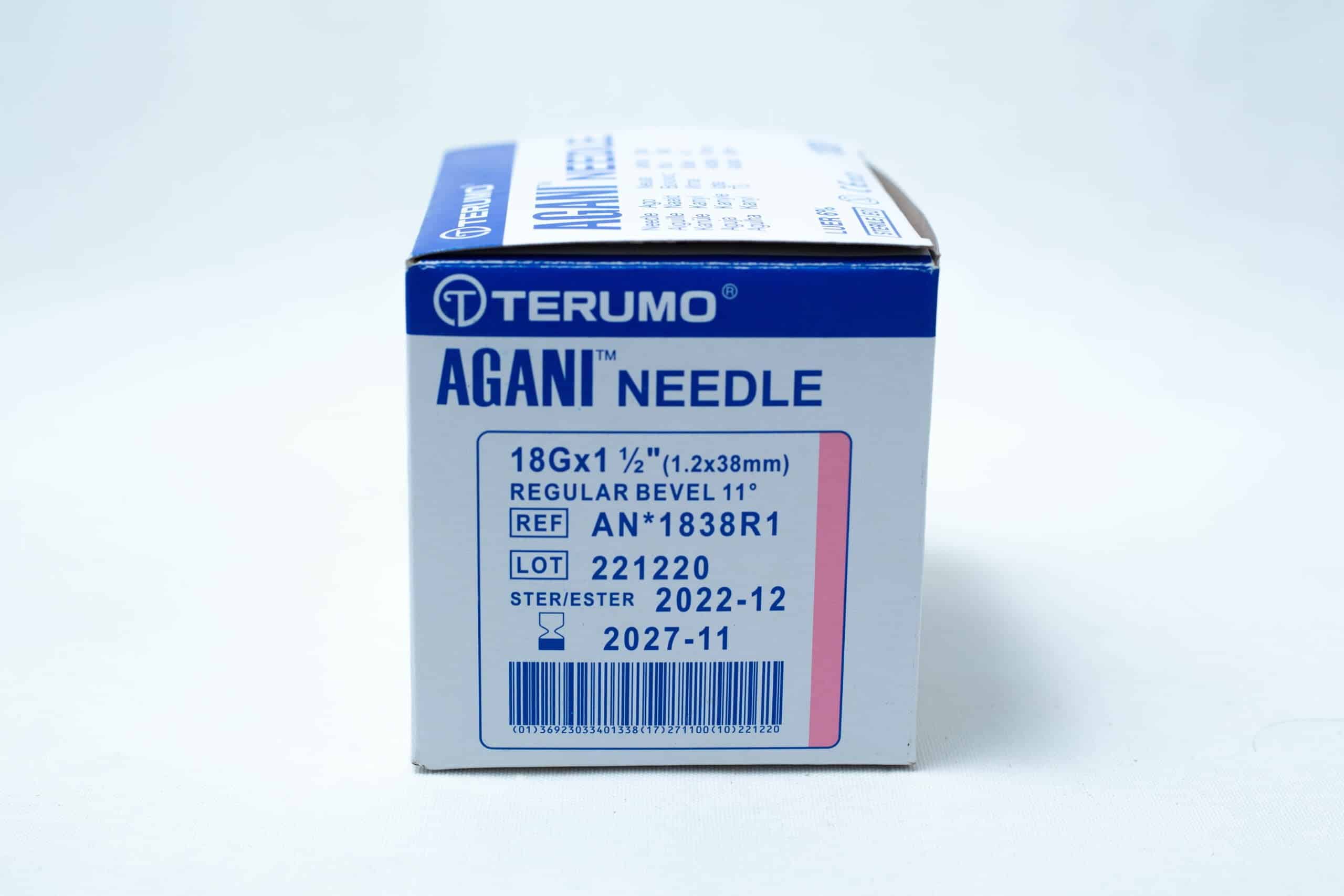 Sterile 18G hypodermic needles whole box 100pcs 8 A box of sterile 18G hypodermic needles, 100 pcs, with an expiry date of 2027-11 on the label. Buy for safe and reliable use.