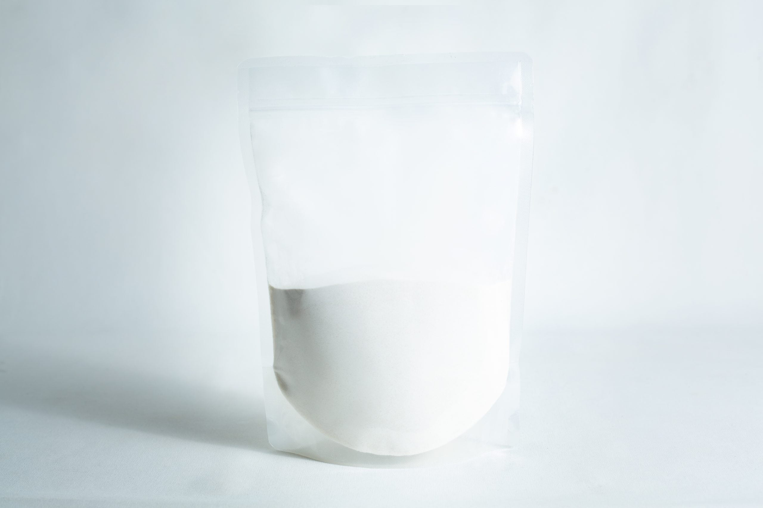 Agar Agar Powder 1 A clear, resealable plastic pouch containing Agar Mix MYAG Antibacterial Malt Extract Yeast white powder is displayed on a plain white background.