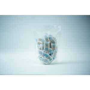 A clear plastic bag containing Desiccant Silica Gel 5g | Reusable, with each packet individually wrapped, displayed on a white background.