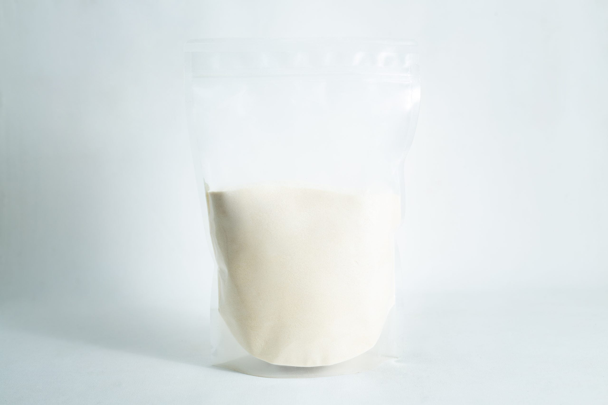 Agar Mix MEAG Antibacterial Malt Extract Agar 1 A clear resealable plastic pouch filled with white powder, labelled as Agar Mix MYAG Antibacterial Malt Extract Yeast, displayed against a plain white background.