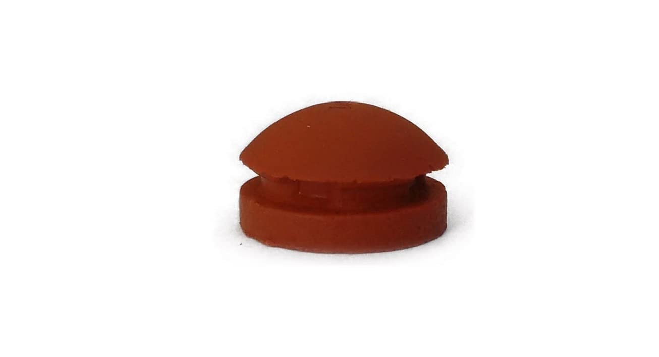 All American rubber overpressure plug for sterilizer | Orange | Part 1010 1 The All American rubber overpressure plug for steriliser, part 1010, is a small, round orange plug with a dome-shaped top, designed for use as an overpressure plug for sterilisers.