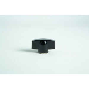 The All-American wing nut is a black plastic knob with a flat top, shown against a plain white background.