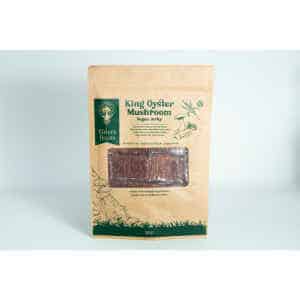 Home 20 A brown bag of Shiitake Mushroom Floss | Vegan with a clear window showing the product inside.