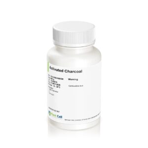 Melbourne 13 A white plastic bottle labelled Plantcell Activated Charcoal with a white cap is displayed against a white background.